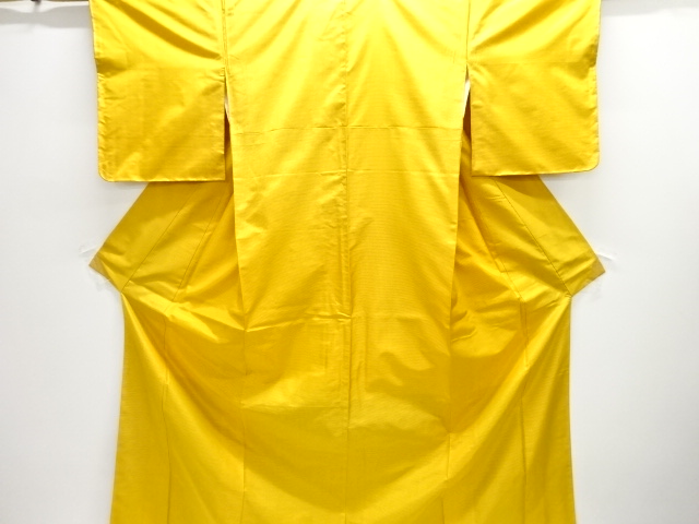 JAPANESE KIMONO / UNUSED ENSEMBLE KIMONO & MICHIYUKI COAT/ SILK / YONEZAWA TSUMUGI / WOVEN SMALL GRID